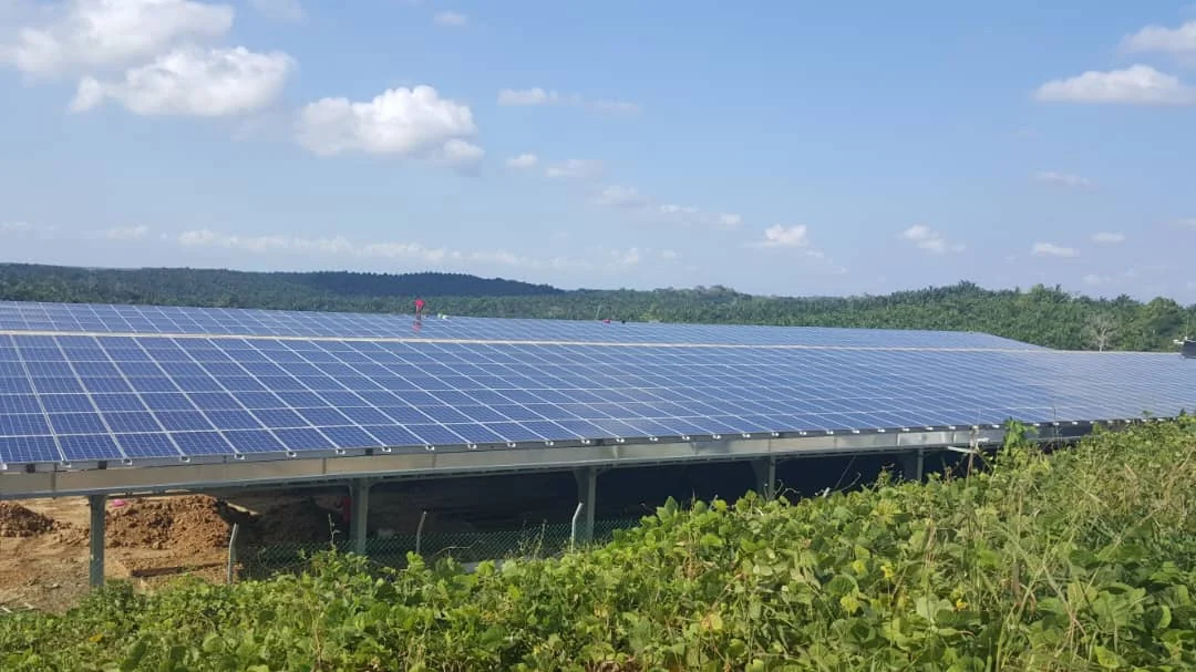 Large completed solar roof installation in Sandakan, Sabah